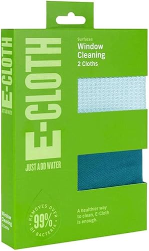 Miniatura 3 de E-Cloth Paquete de 3 paños de limpieza de ventanas, kit de limpieza de vidrio y espejo sin rayas con solo agua, paño de limpieza de vidrio, kit de