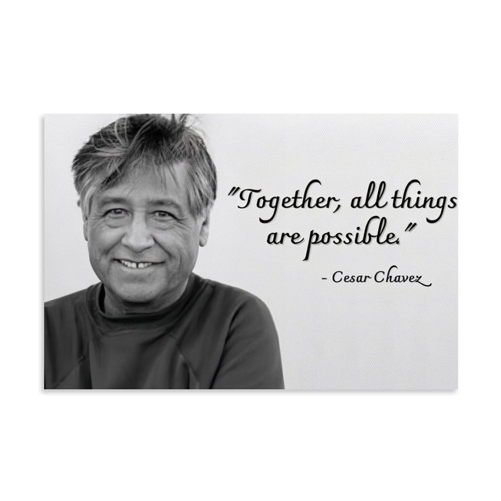 NALORACesar Chavez Excellent Poster Poster Art Decor Painting Aesthetic Wall Art Canvas for Bedroom Decor Unframe-style08x12inch(20x30cm) Unframe-style