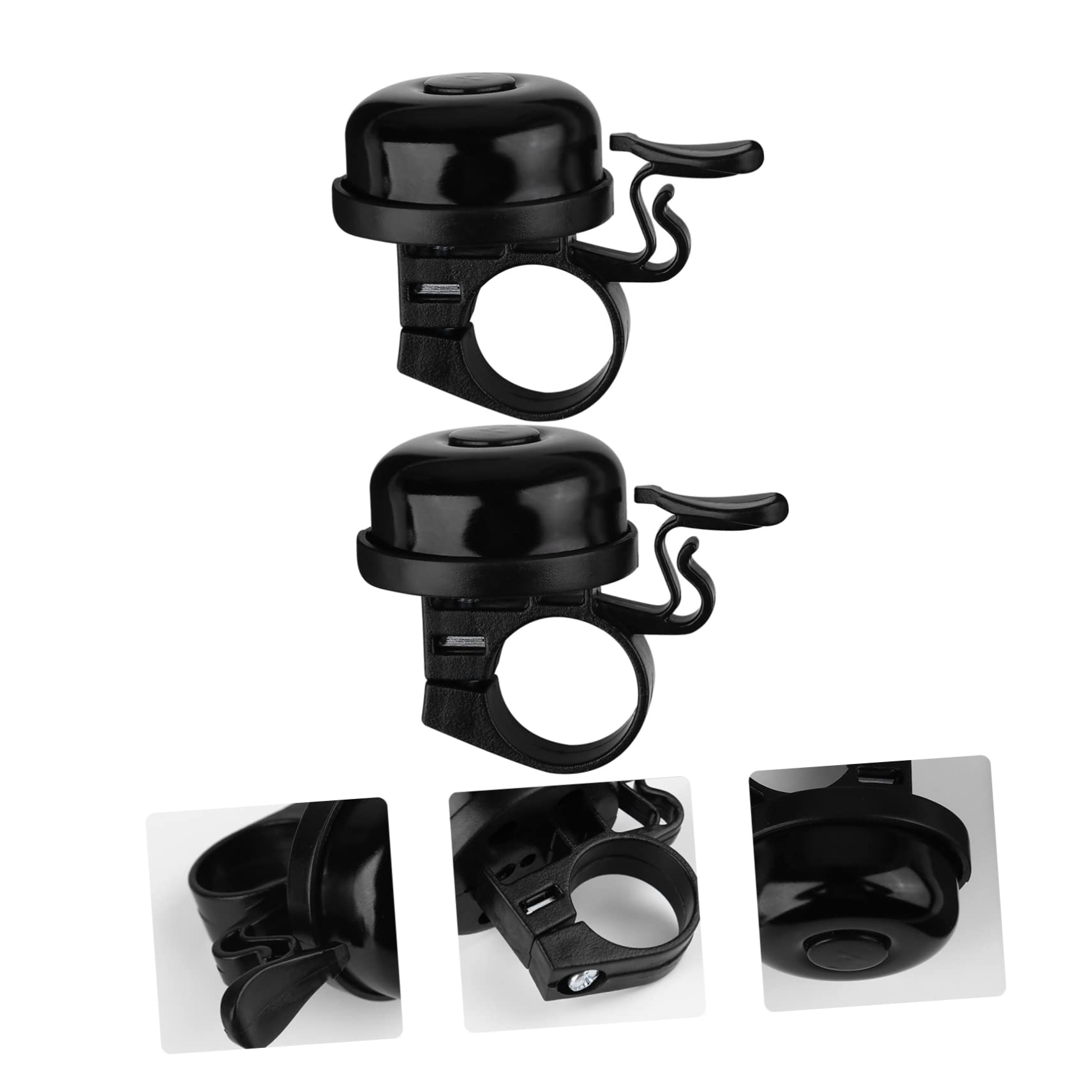 Happyyami 2Pcs Mountain Bike Bell Loud Bicycle Ring Bell for Adults Easy Installation Suitable for Road and Mountain Bikes