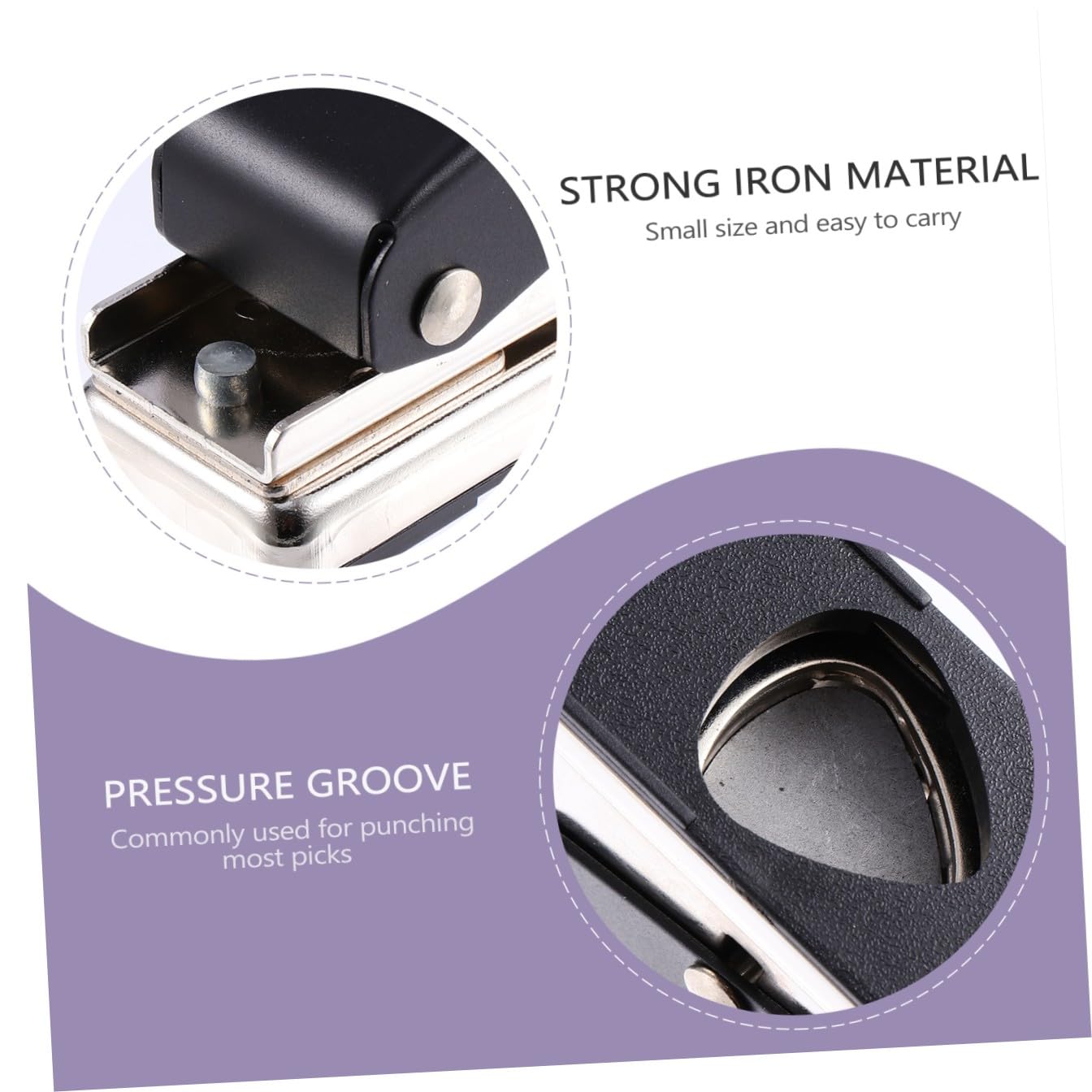 Ciieeo Perforatore Plettri Per Chitarra Fai Da Te in Ferro Durevole Accessori Per Chitarra Strumento Per Creazione Plettri Utensile Manuale Per Musicisti