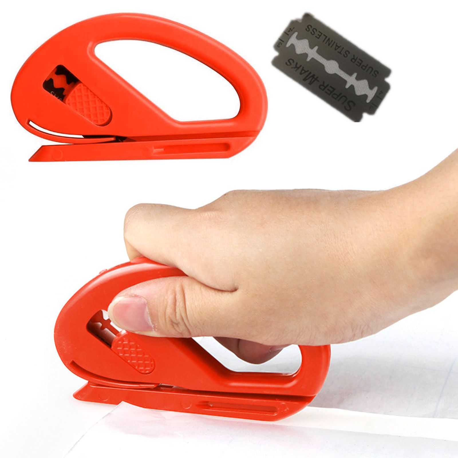 Cutter Sécurité Sans Lame Couteau De Sécurité Pour Vinyle Et Papier - Outil De Coupe Fibre Carbone Sans Blessure Pour Décoration Outil De Coupe Pour Artisan