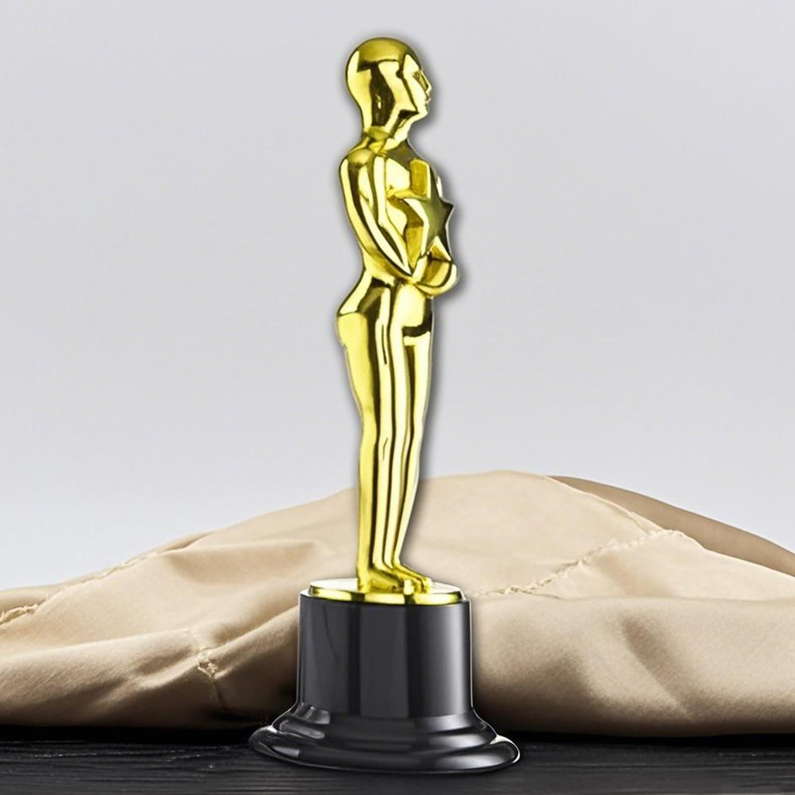 Trofeo de Oro Estatuas Plástico 8 Piezas 15 cm para Ceremonia de Premios Fiesta Deportiva