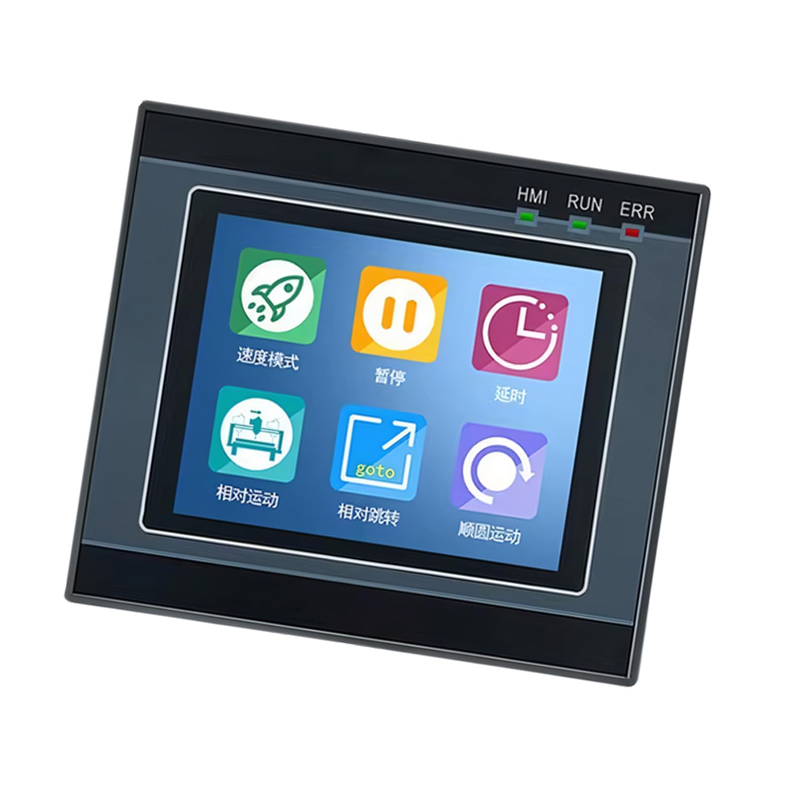 Pantalla controladora programable LCD fiable de 2.8 pulgadas con entradas NPN y salidas de relés para unidad de salida de transmisión de automatización