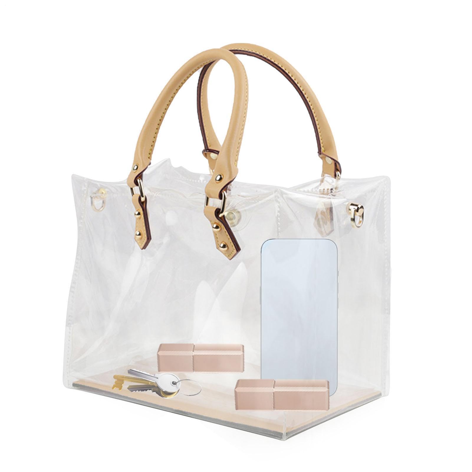 Borsa tote trasparente,Borsa per trucco cosmetica trasparente