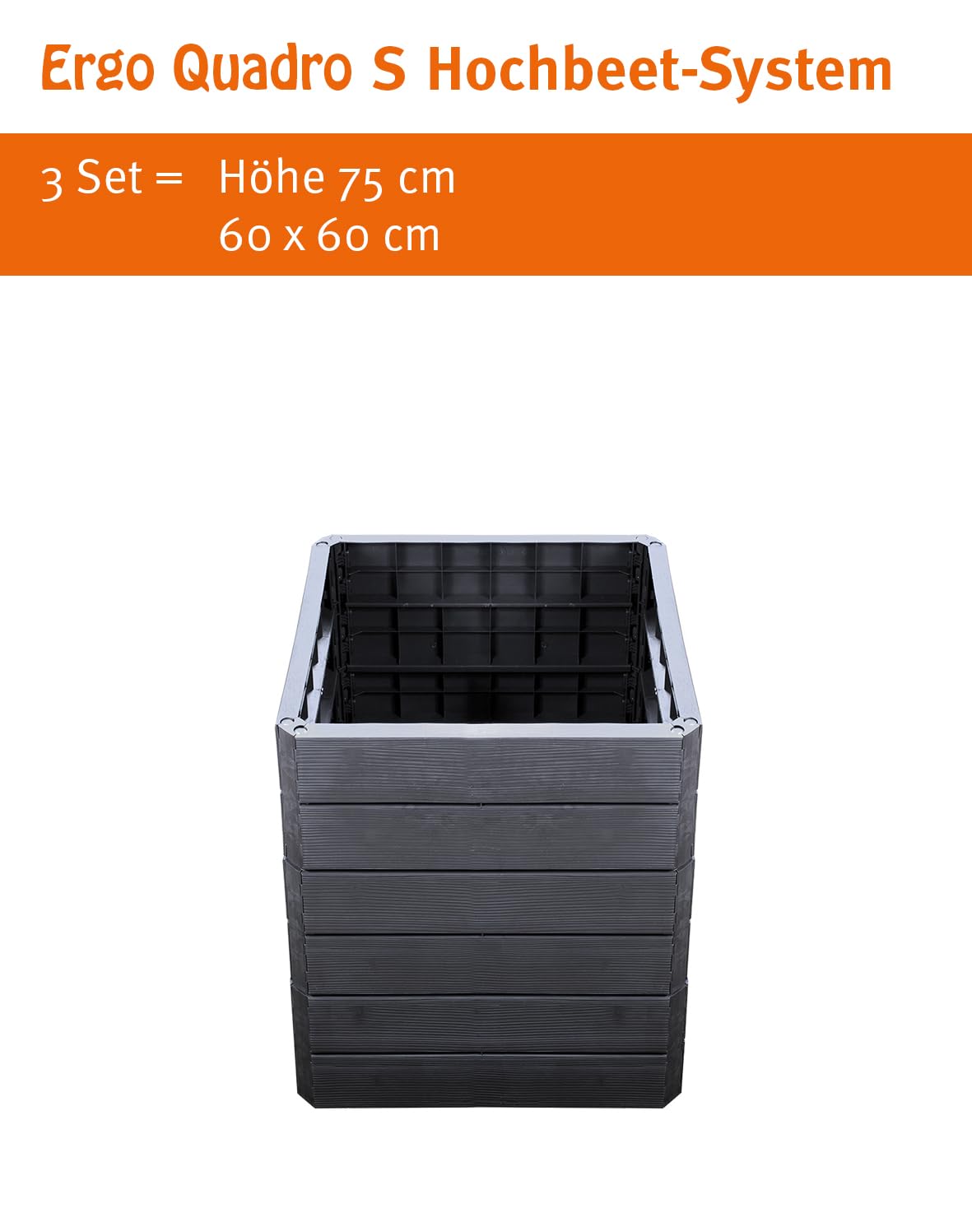 carre potager ergo quadro s set de base de 4 parois