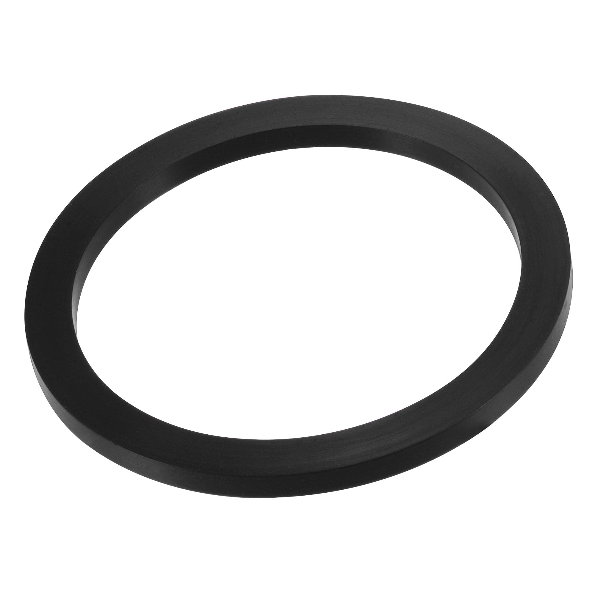 sourcing map Nitrile Rubber Flat Washer 4 Inch DN100 Gasket for Wrench Type Quick Connector, Black
