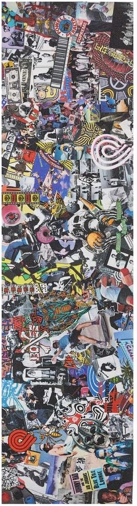 Powell Peralta Skateboard Griptape Collage White 10.5 x 33 Grip Sheet