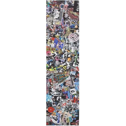 Powell Peralta Skateboard Griptape Collage White 10.5" x 33" Grip Sheet