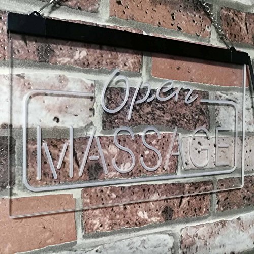 Advpro Massage Therapy Open Walk-In-Welcome Display Body Care Dual Color Led Neon Sign Blue & Red 16" X 12" St6S43-I0365-Br #TOP3