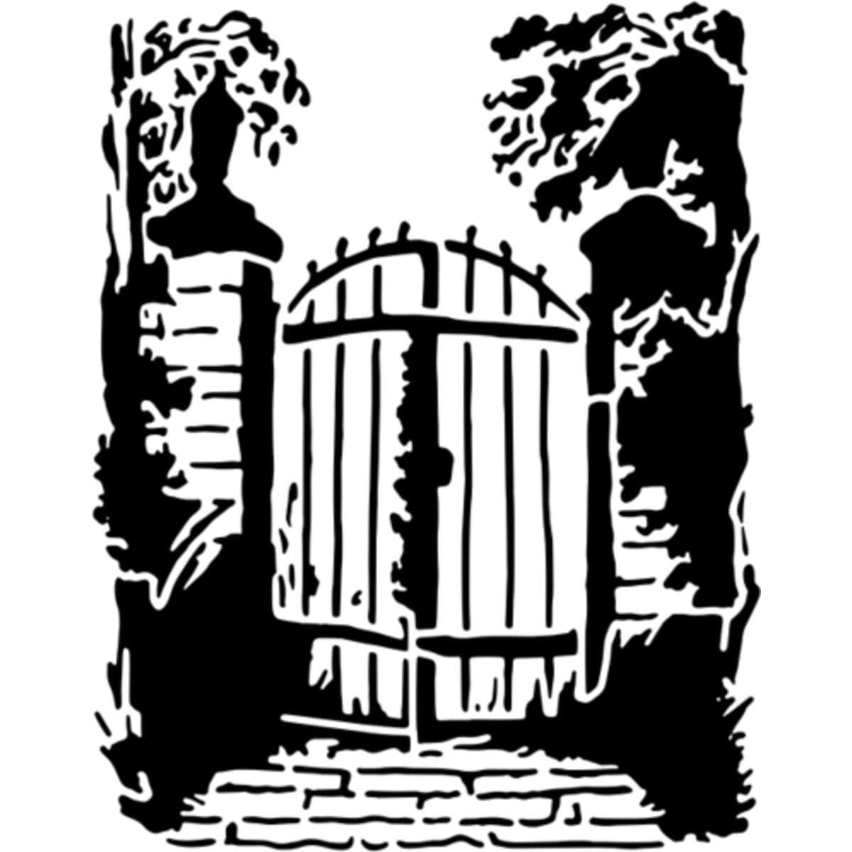 Azeeda 'Garden Gate' Wall Stencil - M (A5) (WS00056102)