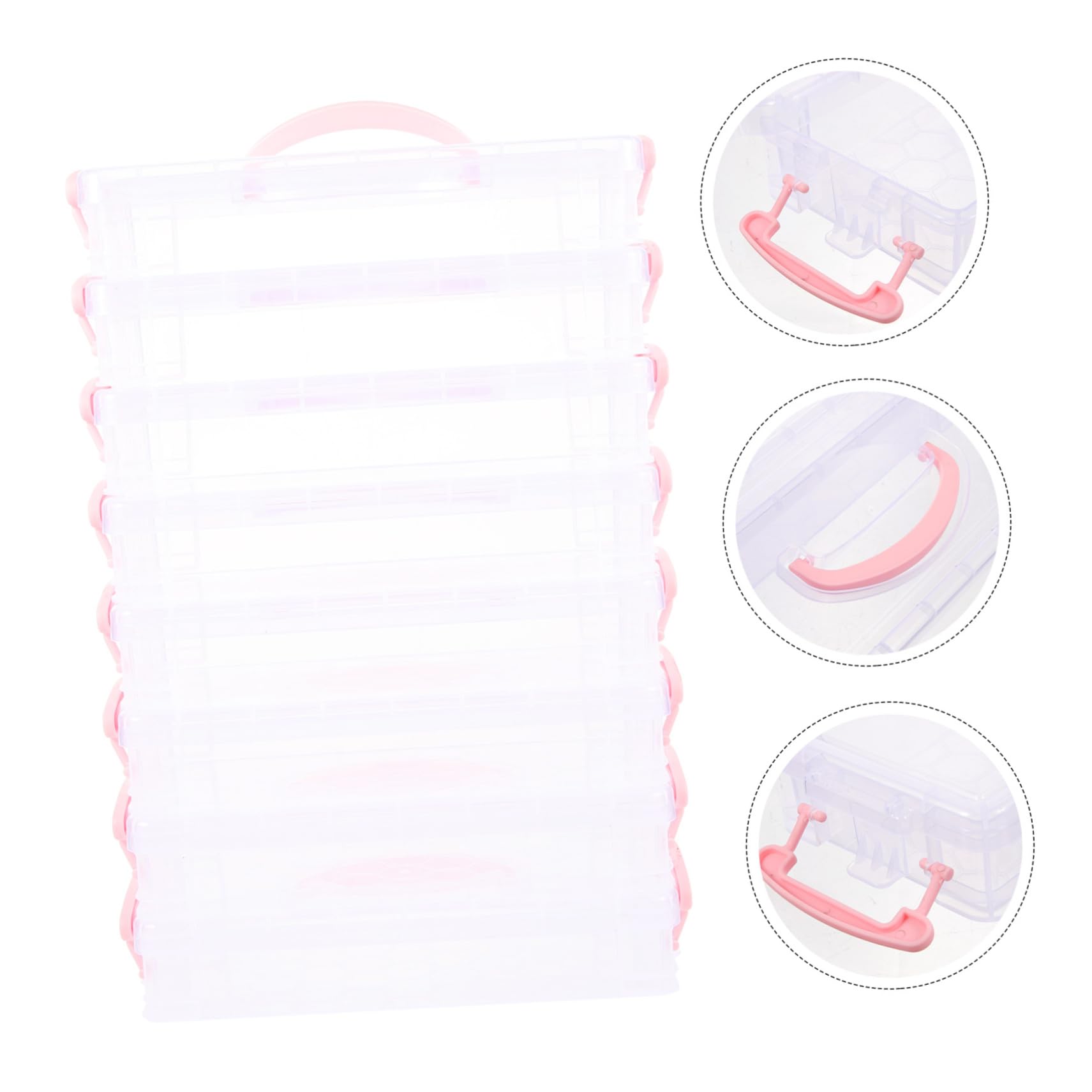 Homoyoyo Scatola Porta Oggetti Plastica per Studenti, Set 8 Pezzi