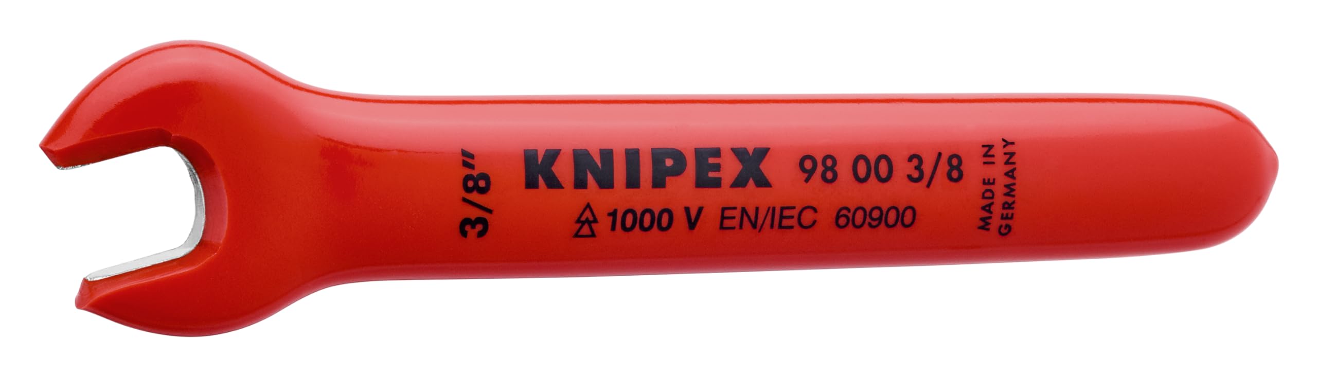 KNIPEX 98 00 3/8 1,000V Insulated 3/8 Open End Wrench