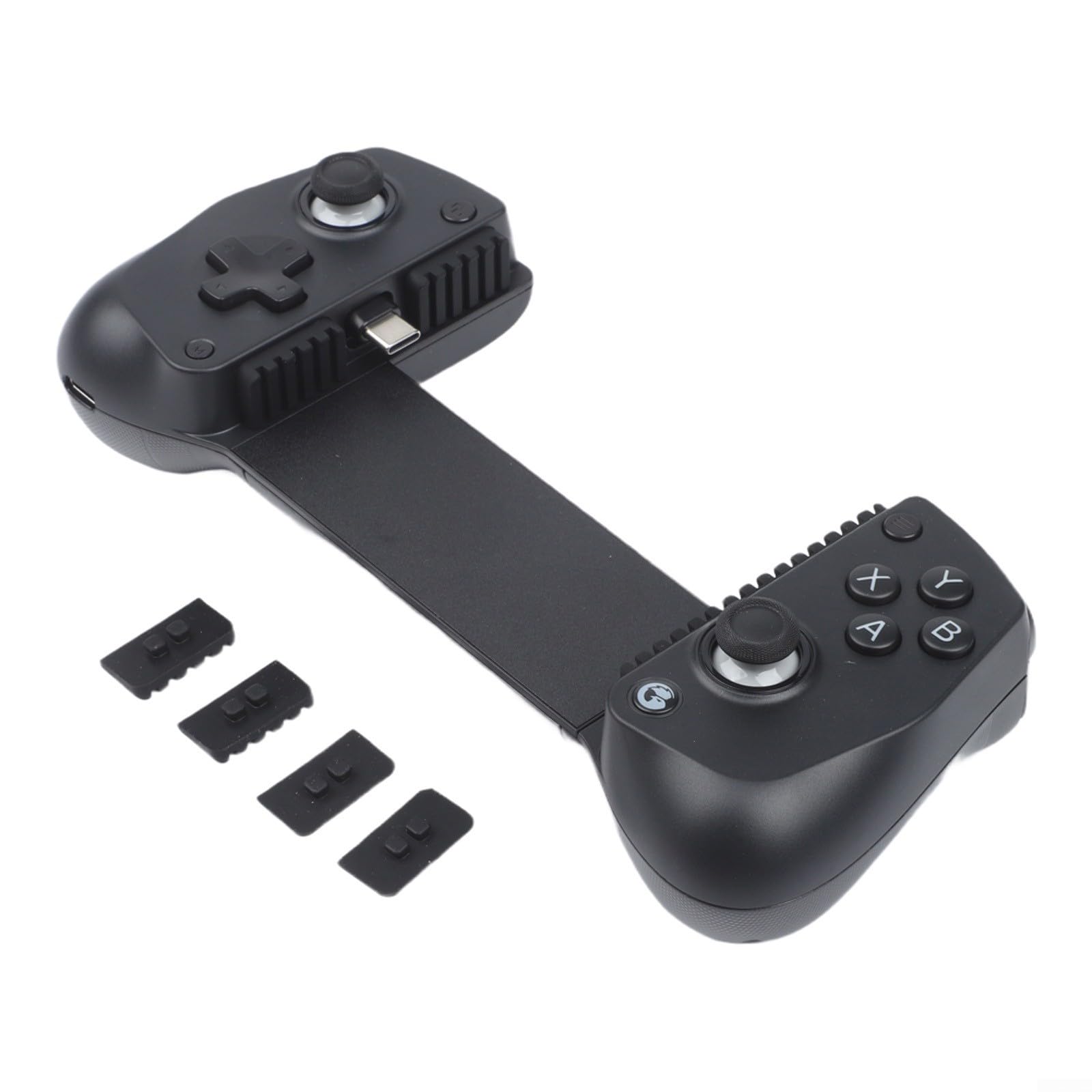 FABULETTA Controller di gioco estensibile per Android e iOS, design compatto in ABS, portatile, impugnatura ergonomica per giochi mobili (rosa)