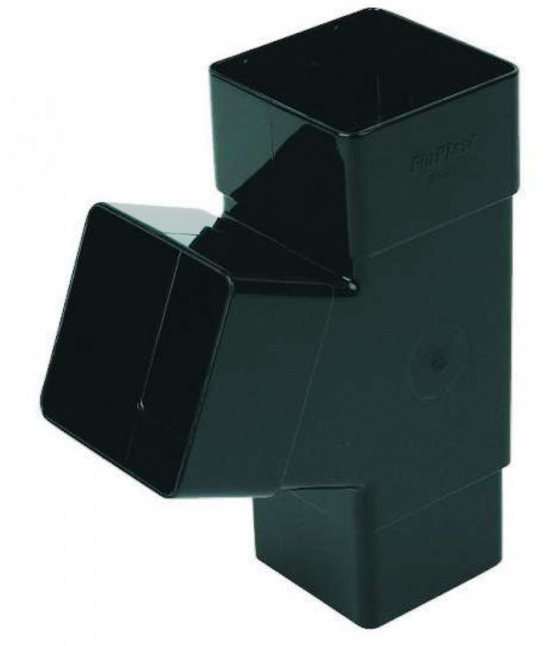 Floplast Black 65Mm Square 67 Degree Downpipe Branch