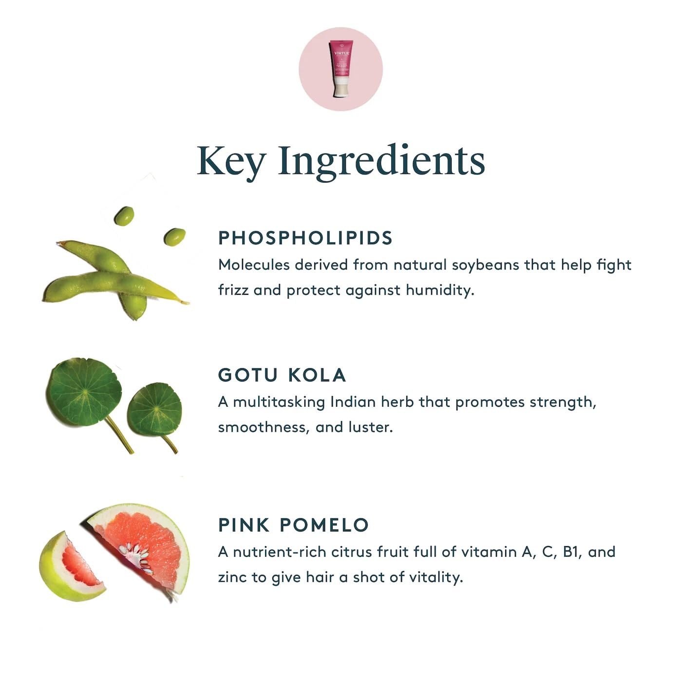 Virtue Un-Frizz Leave-In Hair Treatment for Curly Hair and Frizz Control, Sulfate Free, Safe for All Hair Types, Color Safe - Image 3