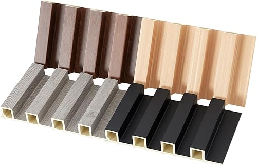 Miniatura 18 de WPC - Paneles de pared, paquete de 16 paneles de pared 3D de 48 x 6 pulgadas para decoración de pared interior, paneles de pared modernos para fondo