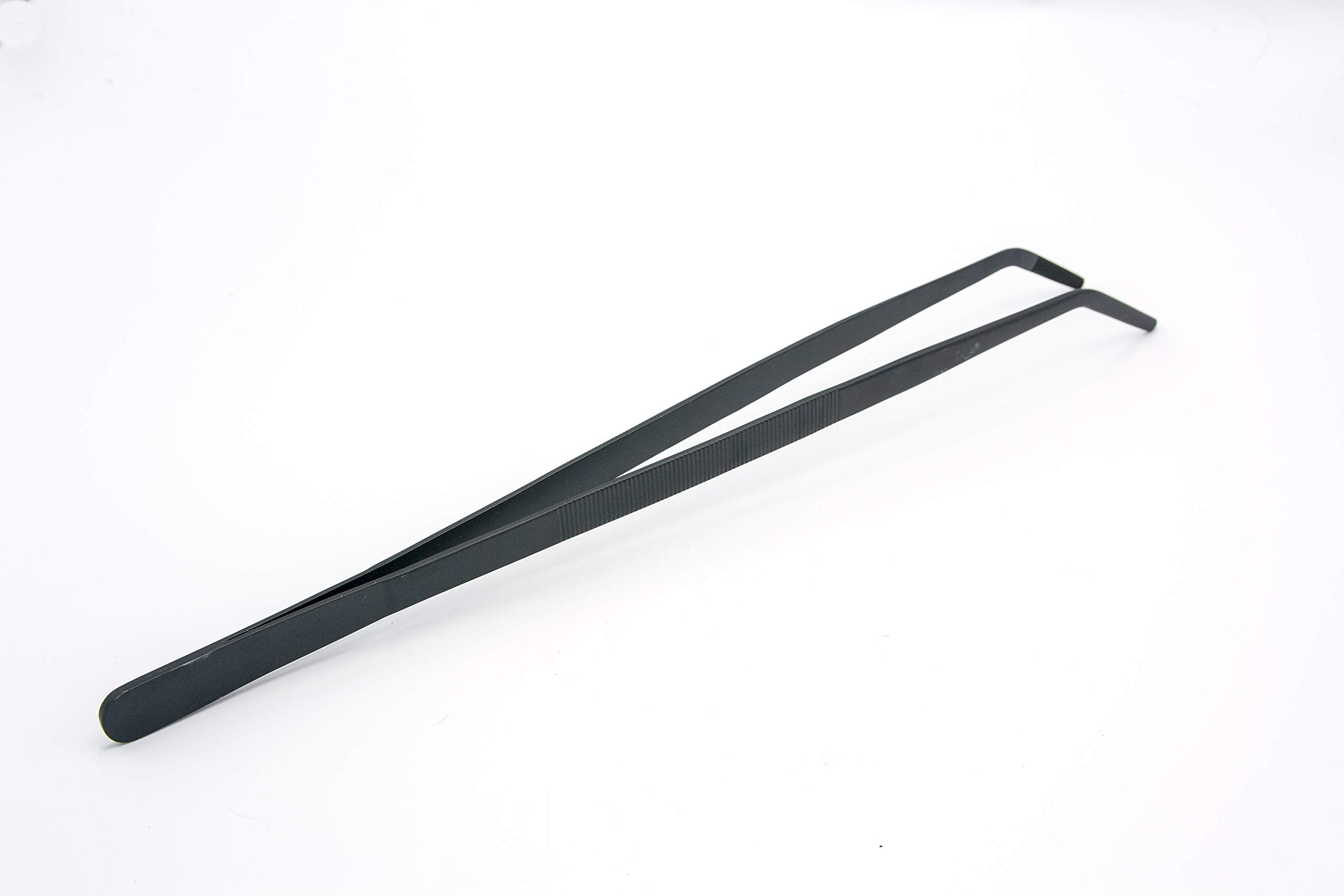 Aquarium Overload Aquarium Tweezers Black Oxide (10" Angled)