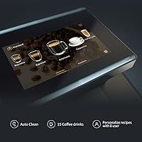 Vista 4 de C11L - Máquina de café expreso totalmente automática, 15 cafés calientes y fríos, cafetera Latte Go de limpieza automática, preparación silenciosa