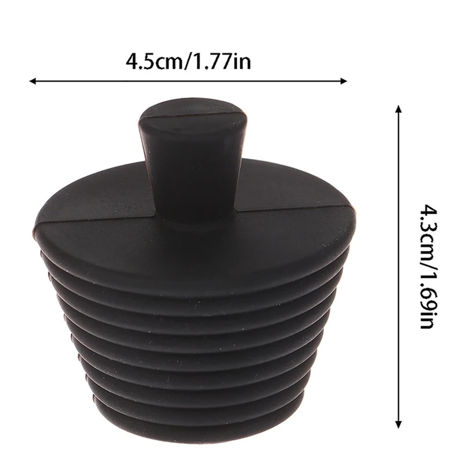 Tapon Bañera 3 Piezas tapón de Fregadero Cocina Silicona | Tapón for bañera Desagüe universal for baño(Black)