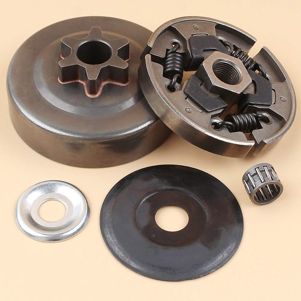 Kit de cojinete de arandela de piñón de Tambor de Embrague 6T Compatible con STIHL MS250 MS230 MS210 MS180 MS170 017018012023025 Piezas de Motosierra