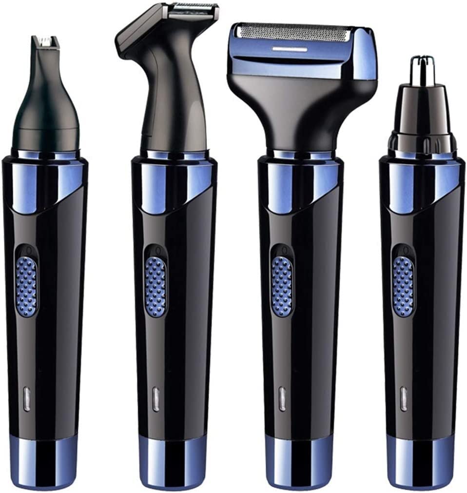 ARTSZY Rasoliera Multifunzione 4 in 1 Trimmer Elettrico Set da Uomo Naso peli smerata Kit di Rasoio for Barba