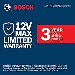 BOSCH Perceuse sans fil PS31-2A 12V Max 3/8 pouces kit de perceuse/conducteur avec (2) 2 Ah Batteries et chargeur, vitesse variable