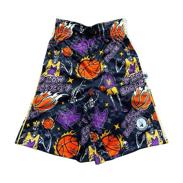 Flow Society Skeleton Hoops Boys Athletic Shorts