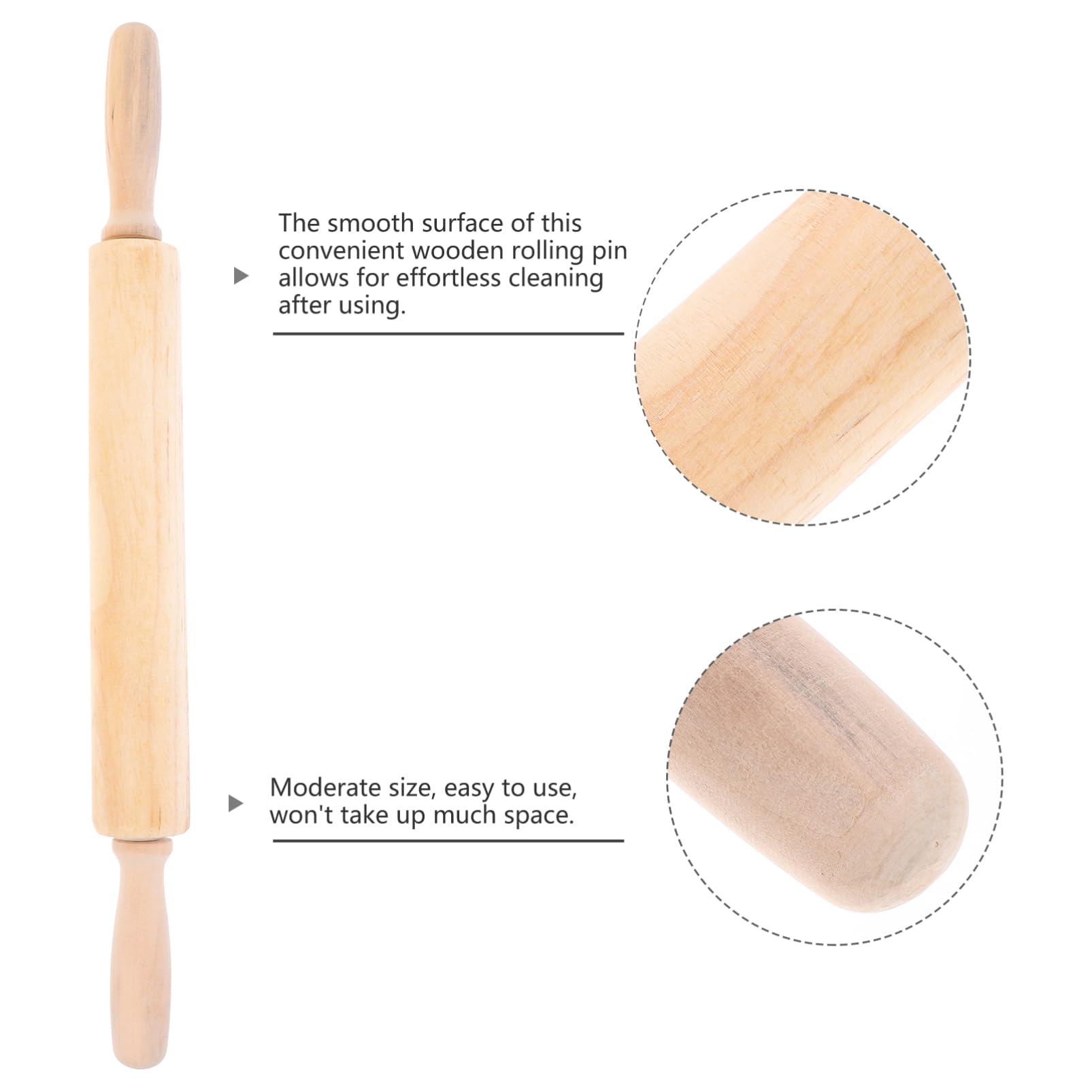 Ciieeo 3 Piezas Rodillo Herramienta Varilla De Cocina Varilla Rodante Palos Rodantes Palo De Cocina Suministros Para Hornear Palitos Para Amasar De Madera Pasta Pizza