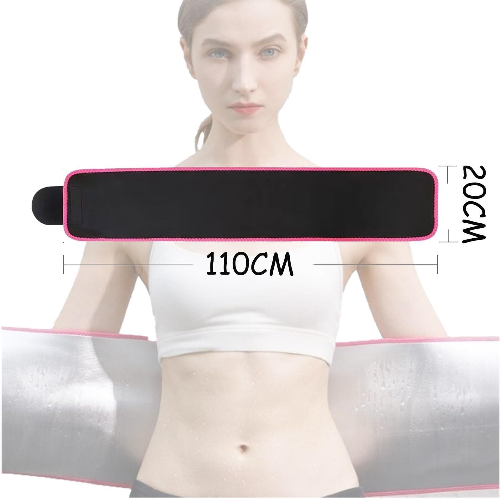Entrenador De Cintura Cinturón De Sudoración Para Sauna, Entrenador De Cintura Ajustable, Entrenador De Cintura Para Bajar De Peso Que Aumenta La Transpiración Fajas Reductoras Abdomen