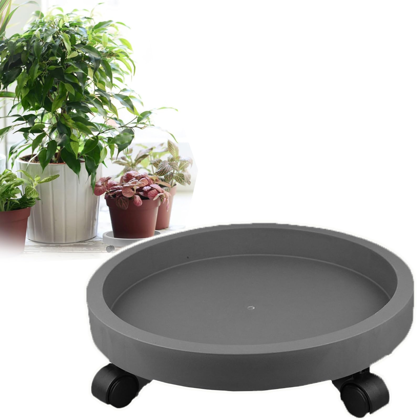 Palette pour plantes avec roues fini les maux de dos pour déplacer vos pots lourds