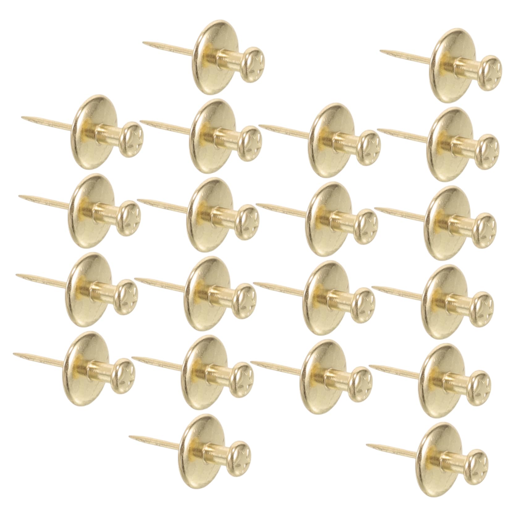UKCOCO 100pezzi Chiodini Da Muro Metallo Dorato Per Appendere e Decorazioni Facile Installazione e Design Moderno Chiodi Decorativi Per Casa e Ufficio