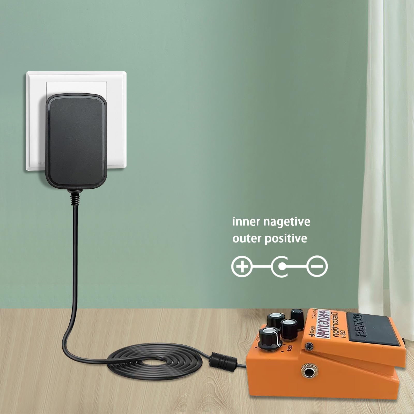 Adattatore di alimentazione CA 9V 2A per pedale effetto BOSS Roland PSB-1U PSB1U e chitarra multieffetto BOSS Roland GT-10 GT-10B BCB-60