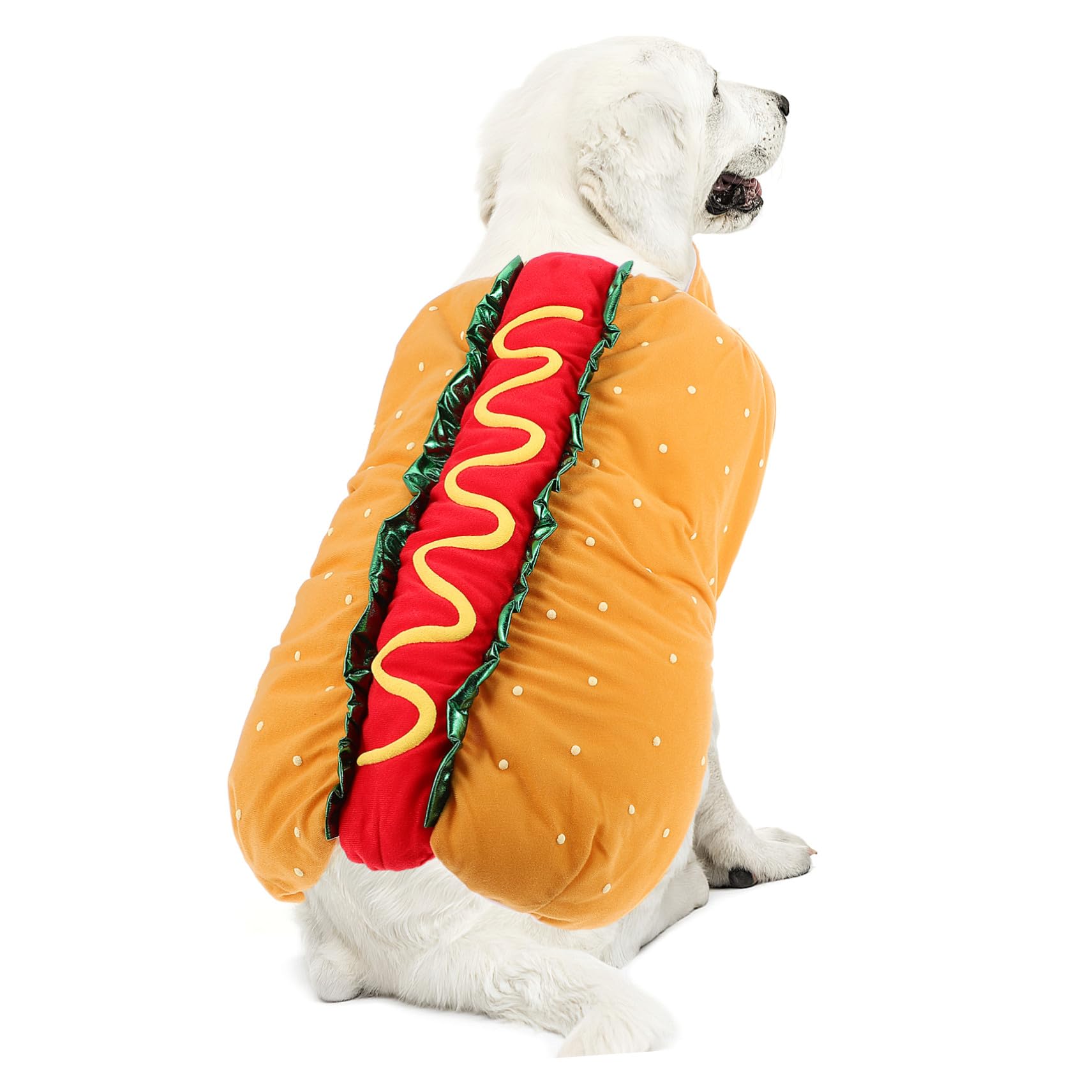 KOMBIUDA Costume Natalizio per Gatti e Cani, Abbigliamento Festivo per Feste di Natale e Halloween, Vestito Invernale in Poliestere per Animali Domestici