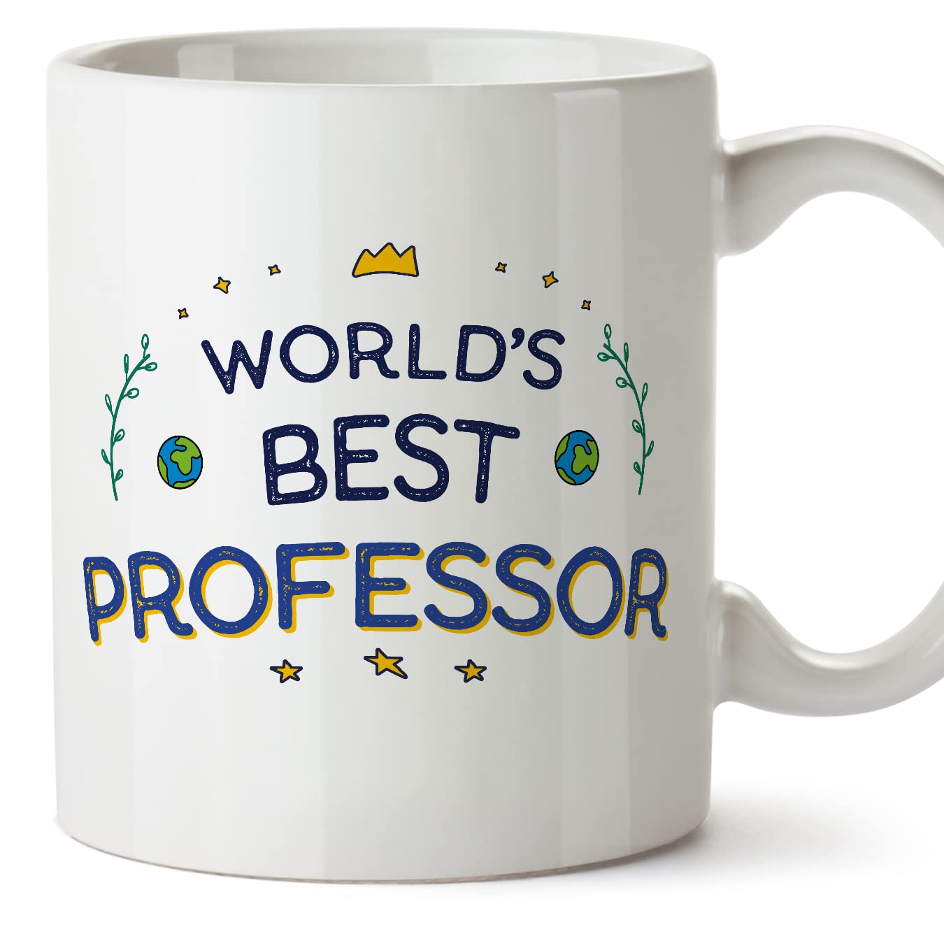 MUGFFINS Professor Mug - in English - World's Best - Funny Gift for Colleagues - Ceramic 11oz Mug โ image 1