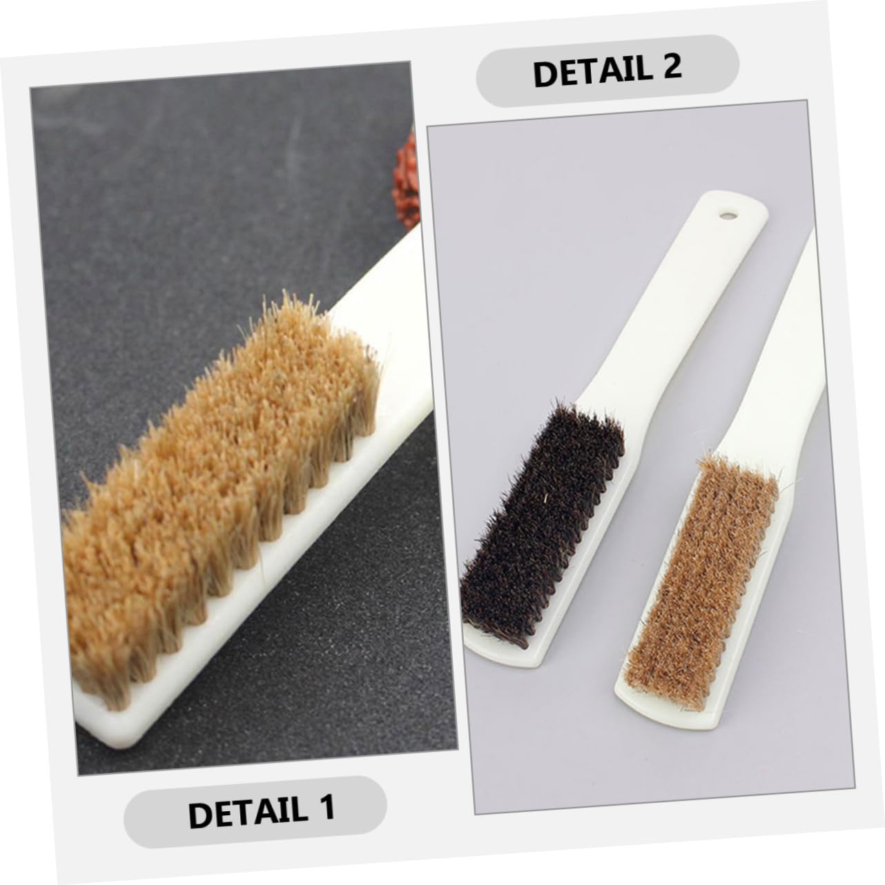 BELLIFFY Climbing Brush for Holds 4 Pcs Walnut Stone Cleaning Brush Sturdy Handle Bouldering Tool
