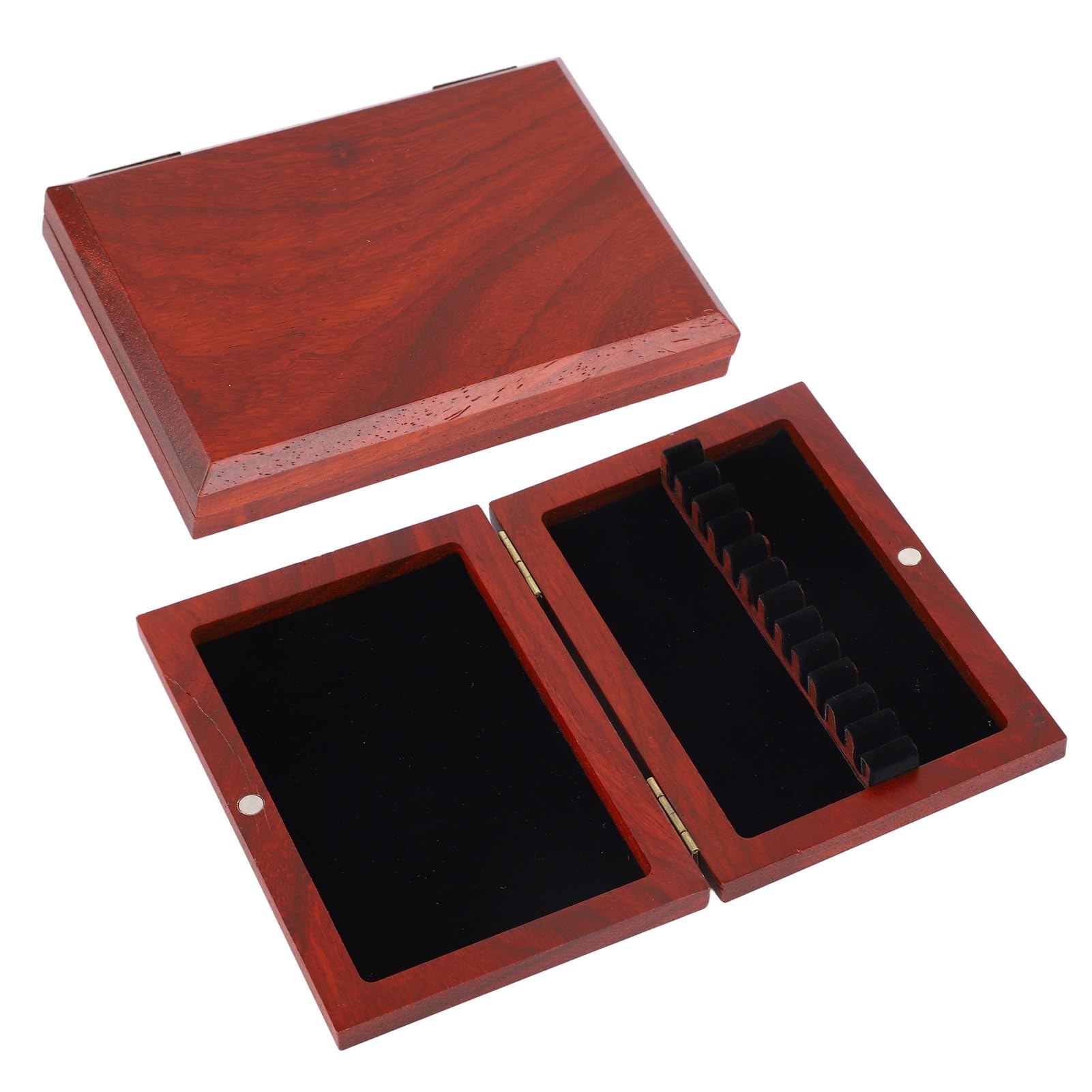 Eujgoov Étui à Anches de Hautbois, Support de Rangement en Séquoia avec Boucles pour Anches de Hautbois, Conception Compacte pour Musiciens Professionnels (CA08)