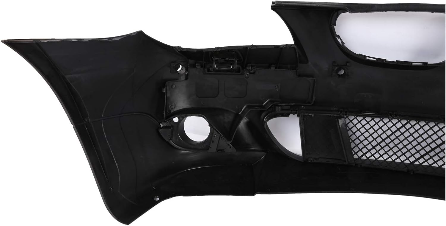 PENSUN Mtech Style Front Bumper Cover W/Fog Lights Fit for 2004-2007 BMW 5 Series E60 E61 W/PDC Holes 7/8 inch