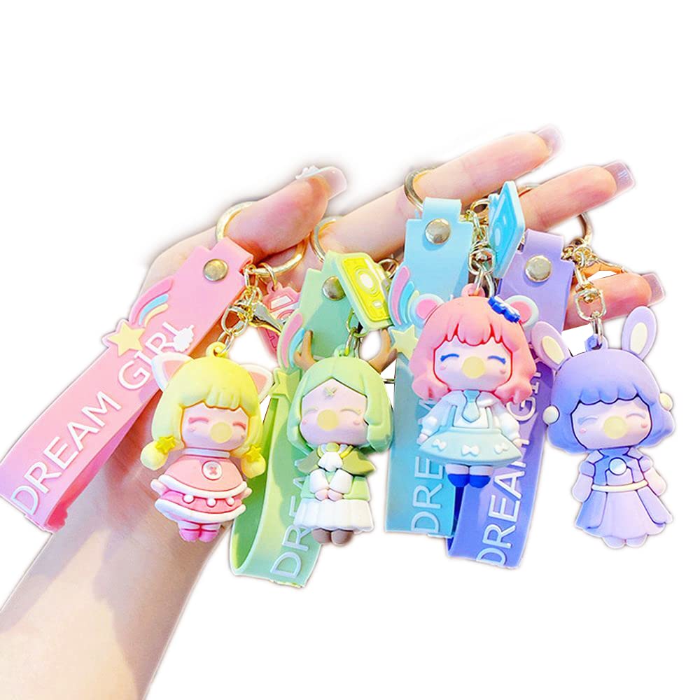 Brown Leaf PVC Silicone Doll Key Chain TKey Ring Best Best Birthday Return Gift Item for Kids (Pack of 6) (B0C4KRZGQ2) Amazon Price History, Amazon Price Tracker