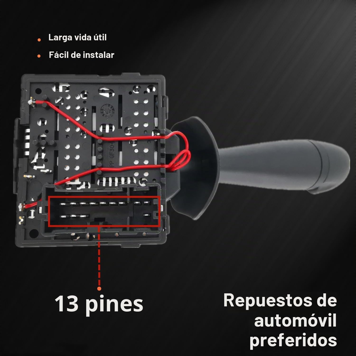 Interruptor Mando Limpiaparabrisas Compatible con Dacia Logan MCV 2 Sandero 2 Lodgy für Renault Cilo 4 Twingo 3 Trafic 3 8201168008 255679326R 251696