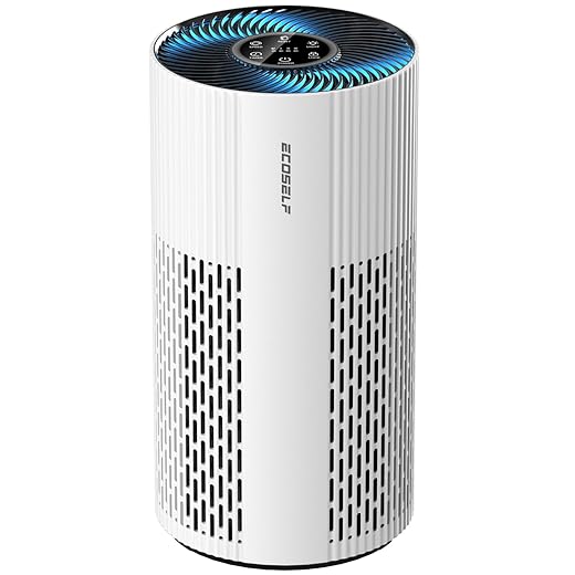 Air Purifiers for Home Large Room Up to 1500 Ft² with True HEPA Filter, 20dB Sleep Mode, 360° Air Intake & Outlet, Air Cleaner for Bedroom Pets Dander, Smoke, Dust, Odors, HAP604, Bright White