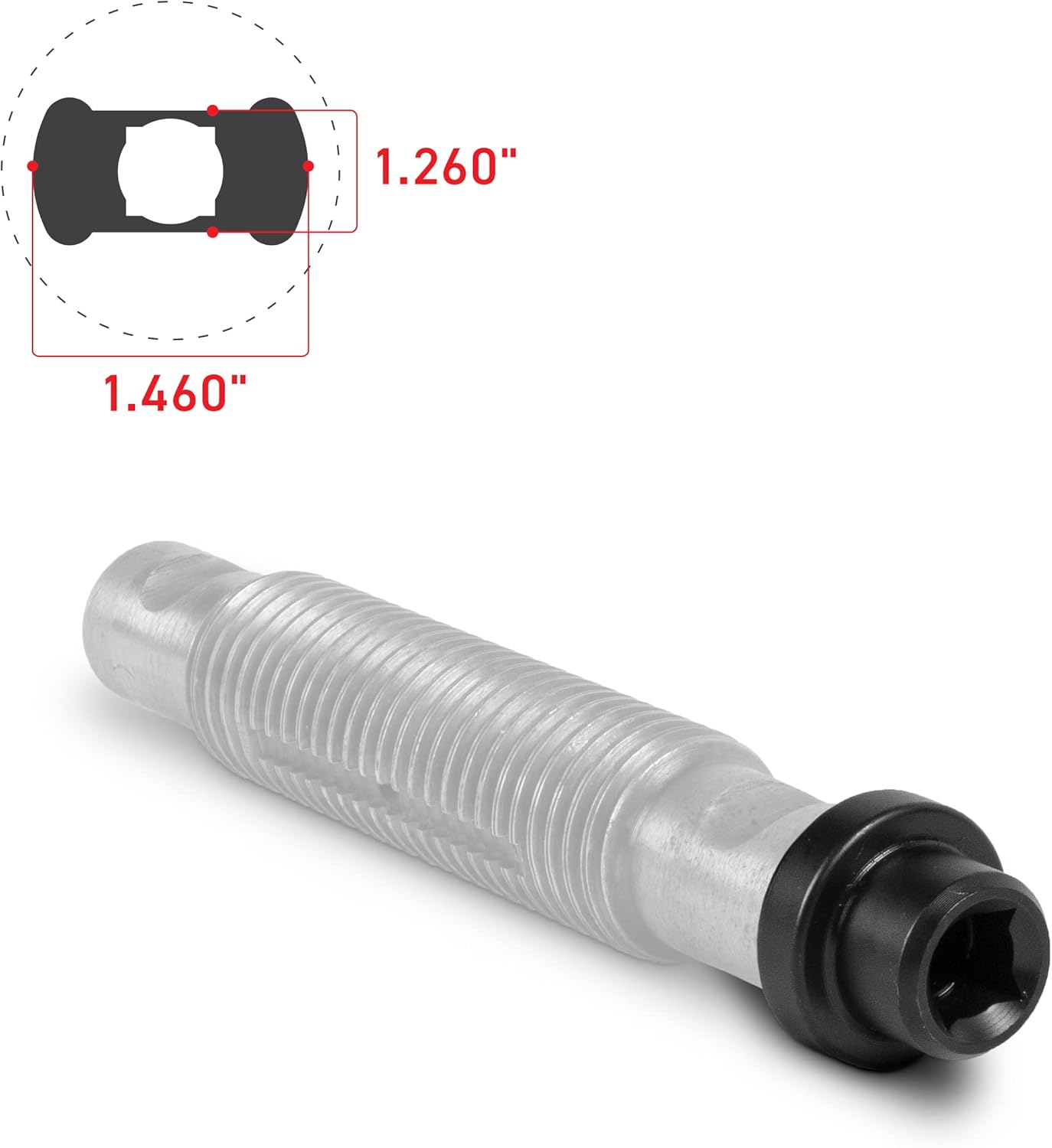 Tiger Tool Leaf Spring Pin Socket Set, Complete Set to Remove and Install Threaded Spring & Shackle Pins on Class 6 – 8 Commercial Heavy Duty Trucks & Equipment, 15111