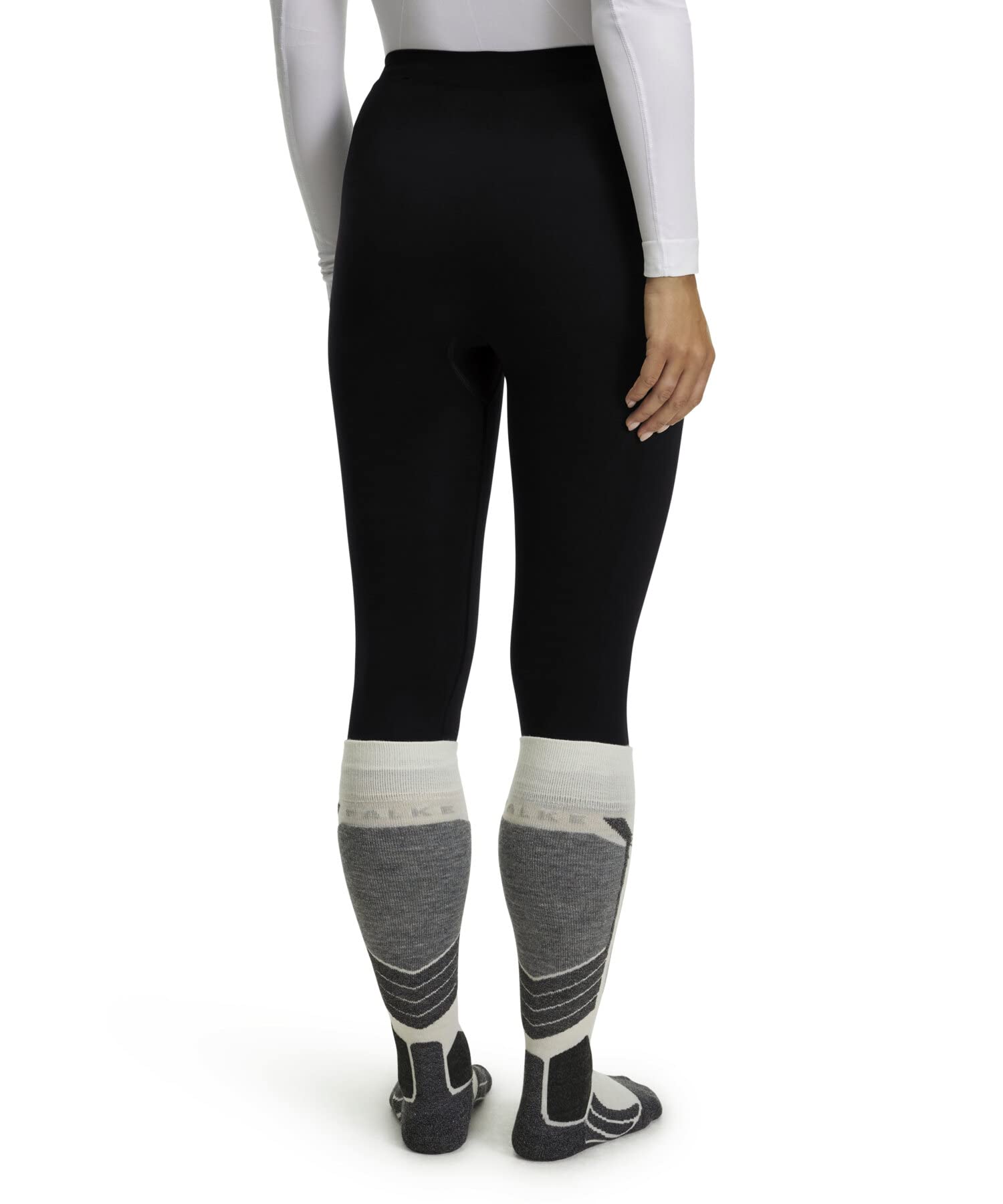 FALKE Women's Warm 3/4 Tights 3/4 Sport Tights Base Layer Bottom, Thermal Underwear, 1 Pair