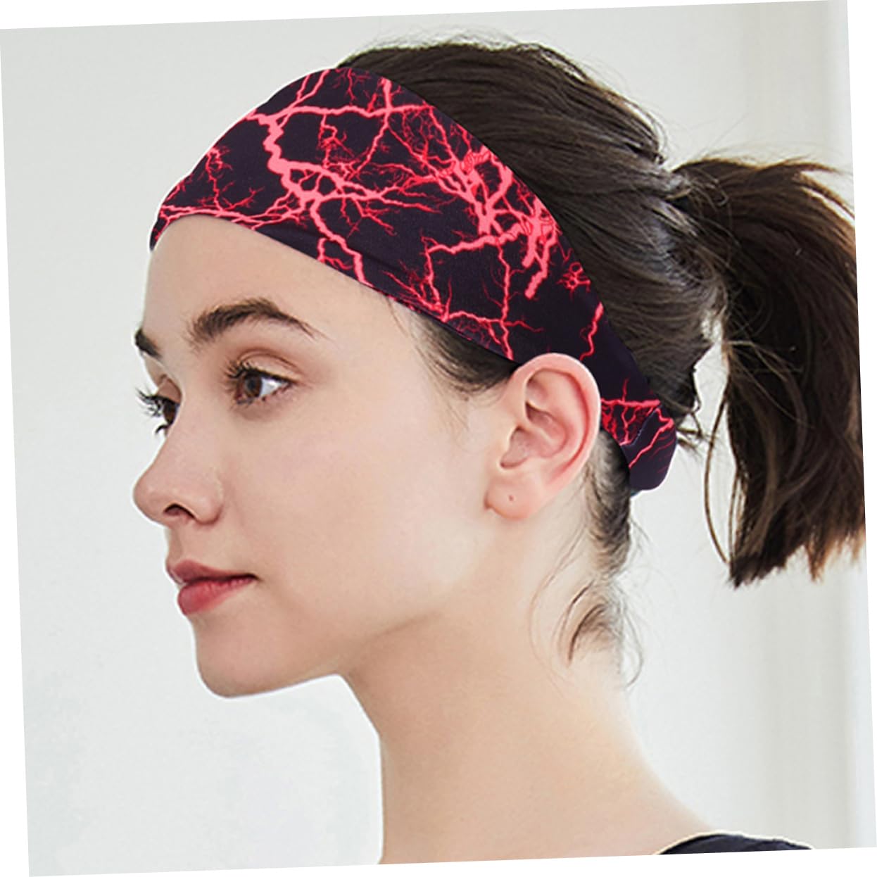 Toddmomy Cinturón Antitranspirante De Fitness Bandas De Cabello Delgadas Diadema Deportivo Diademas De Entrenamiento para Mujer Deportes Venda Spandex