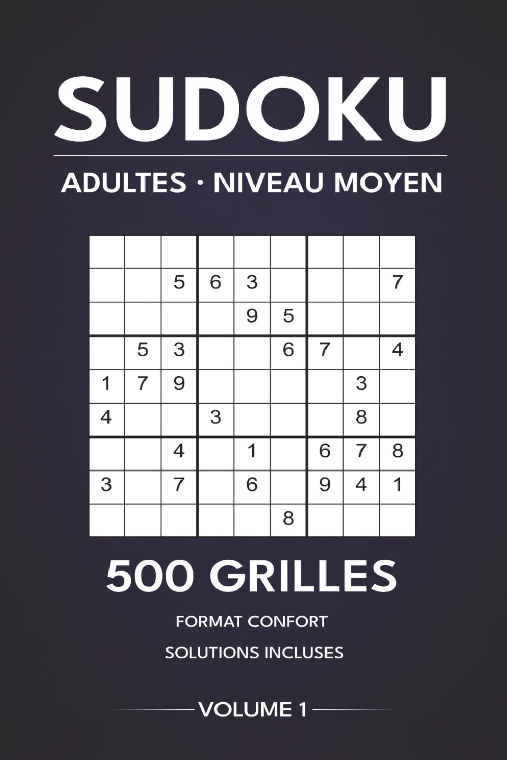 Sudoku Adultes - Niveau Moyen: 500 Grilles Aérées - Format confort avec solutions (Studio Réflexion - Sudoku)