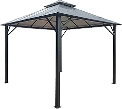 ASTEROUTDOOR Outdoor Aluminum Hardtop Gazebo for Patios, Insulated Panel Shade