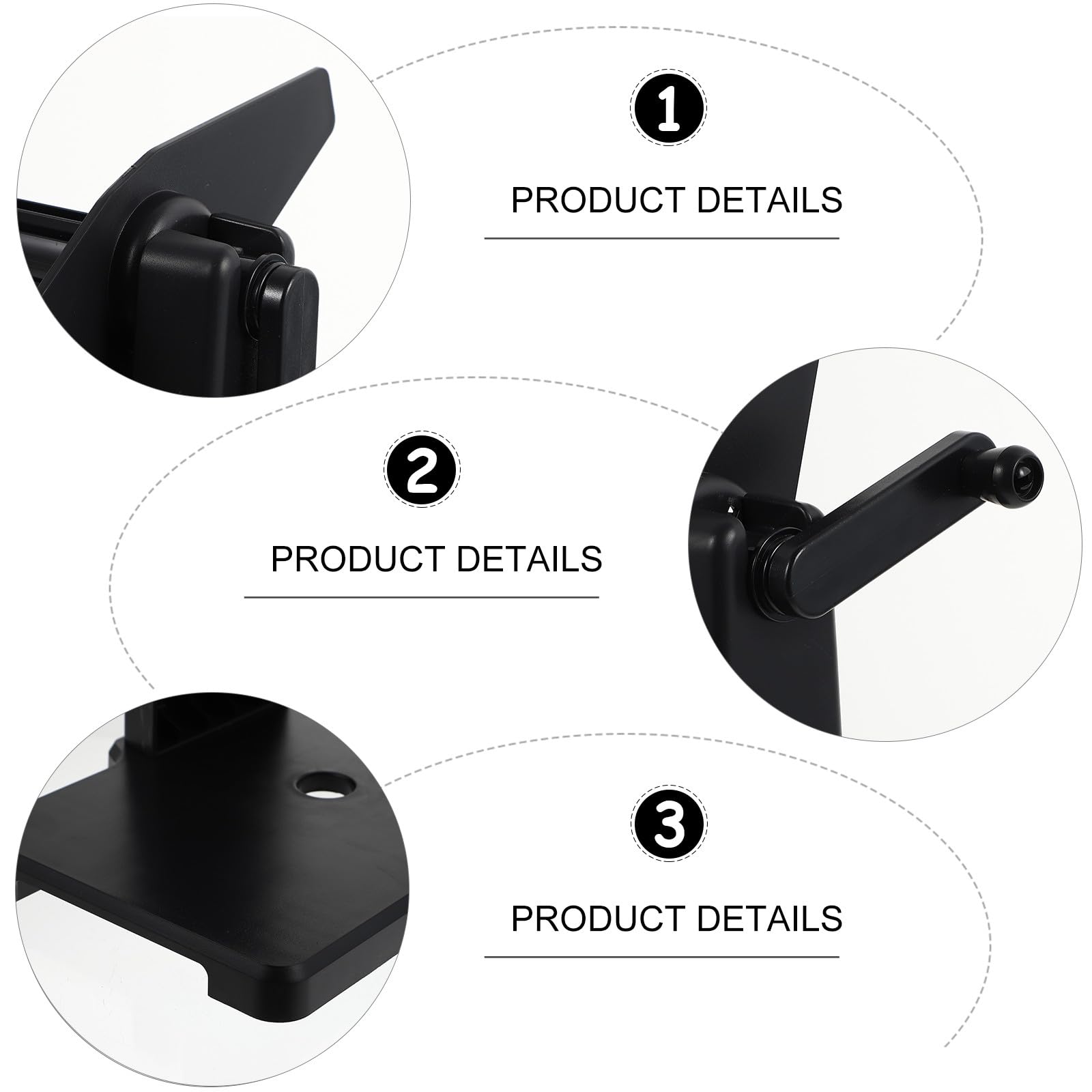 jojofuny Porta Etichette Portatile e Robusto in Plastica Manuale Nero Supporto Portarotoli e Avvolgimento Manuale per Pezzi Esterni Accessorio Ufficio