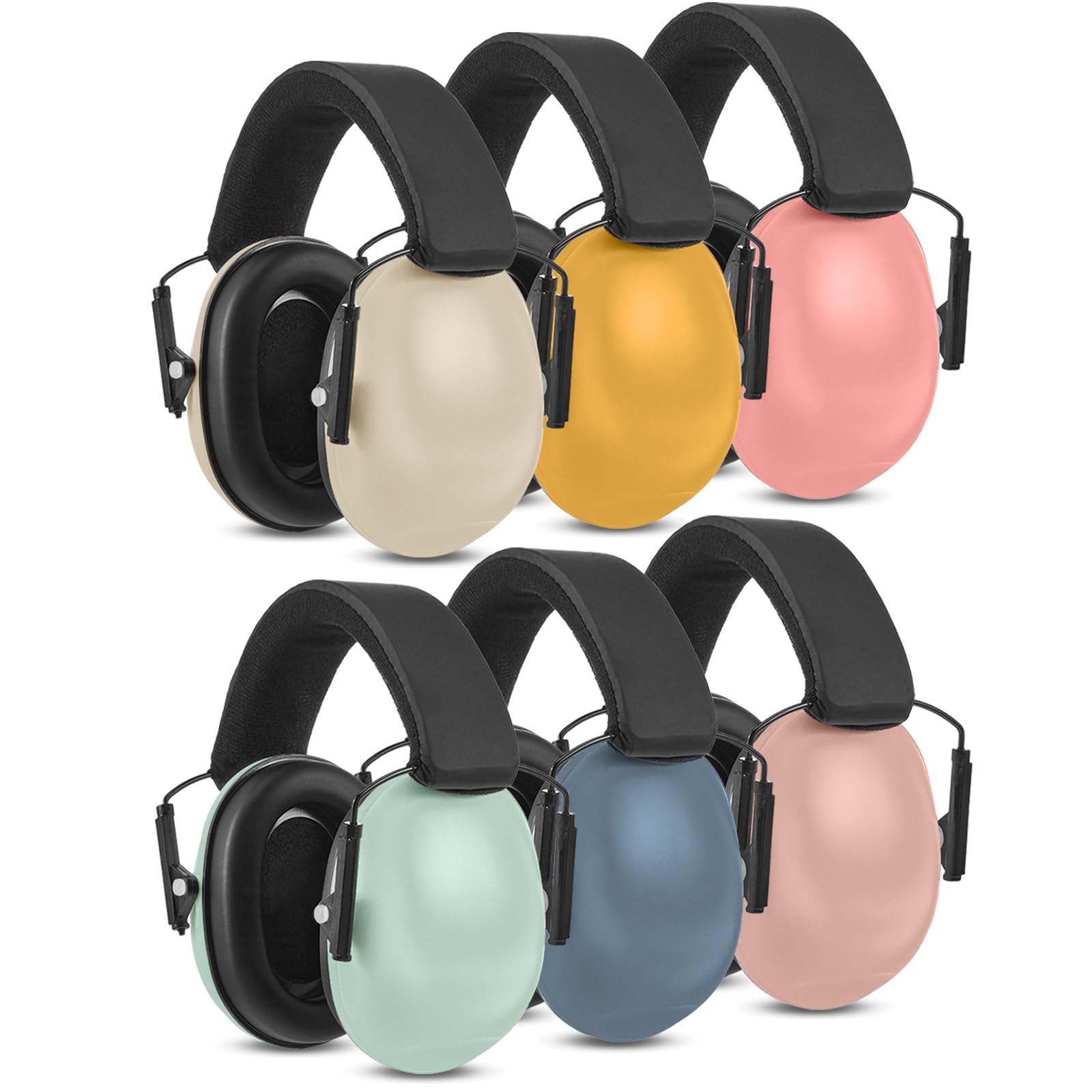 Amylove 6 Pcs Kids Noise Cancelling Headphones 27db