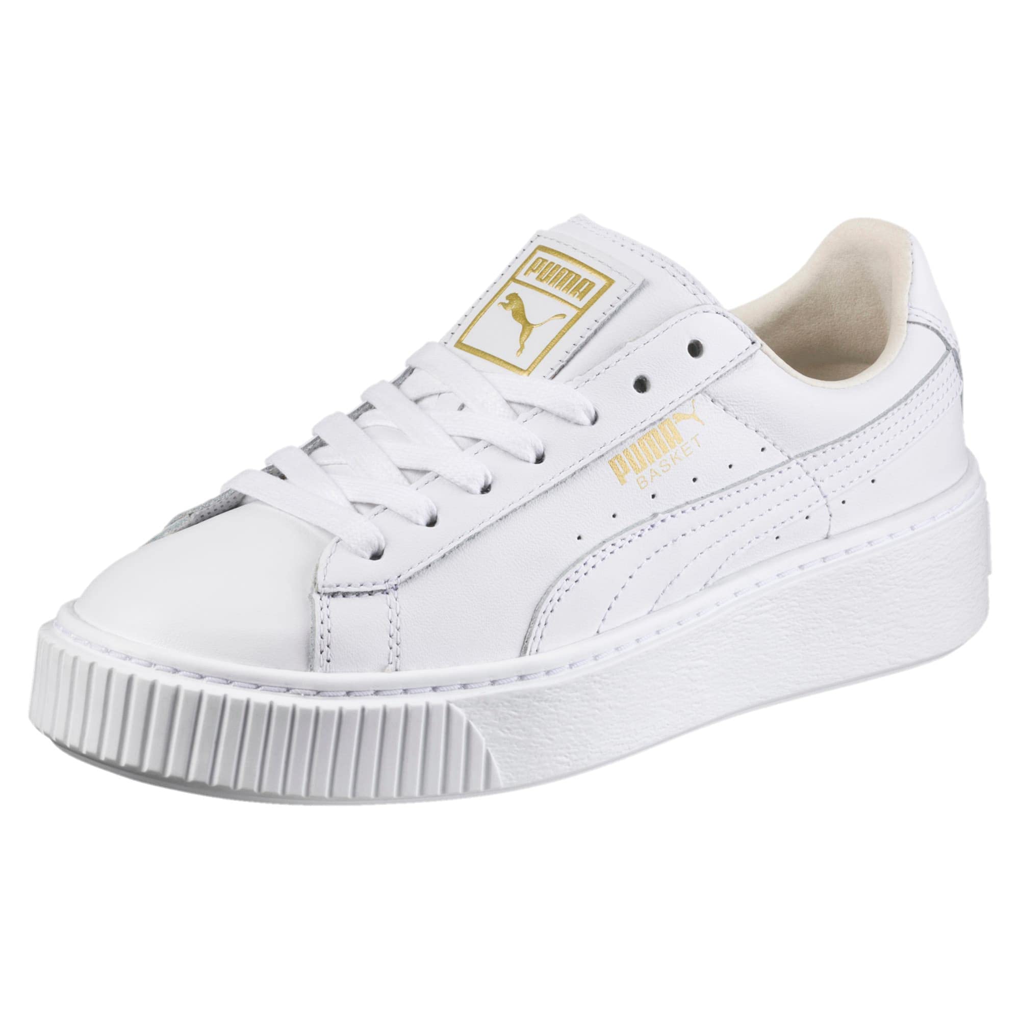 Puma Women Basket Platform Core Adults Female White Basketball Gold Sneakers-8 UK (42 EU) (10.5 US) (36404004_8) (B0719B2YB7) Amazon Price History, Amazon Price Tracker