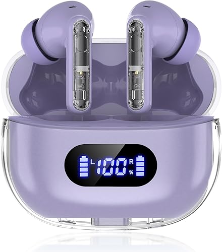 Miniatura 10 de Auriculares inalámbricos P1 Pro, auriculares inalámbricos Bluetooth con micrófonos de llamada claros, ajuste cómodo, auriculares impermeables IPX7