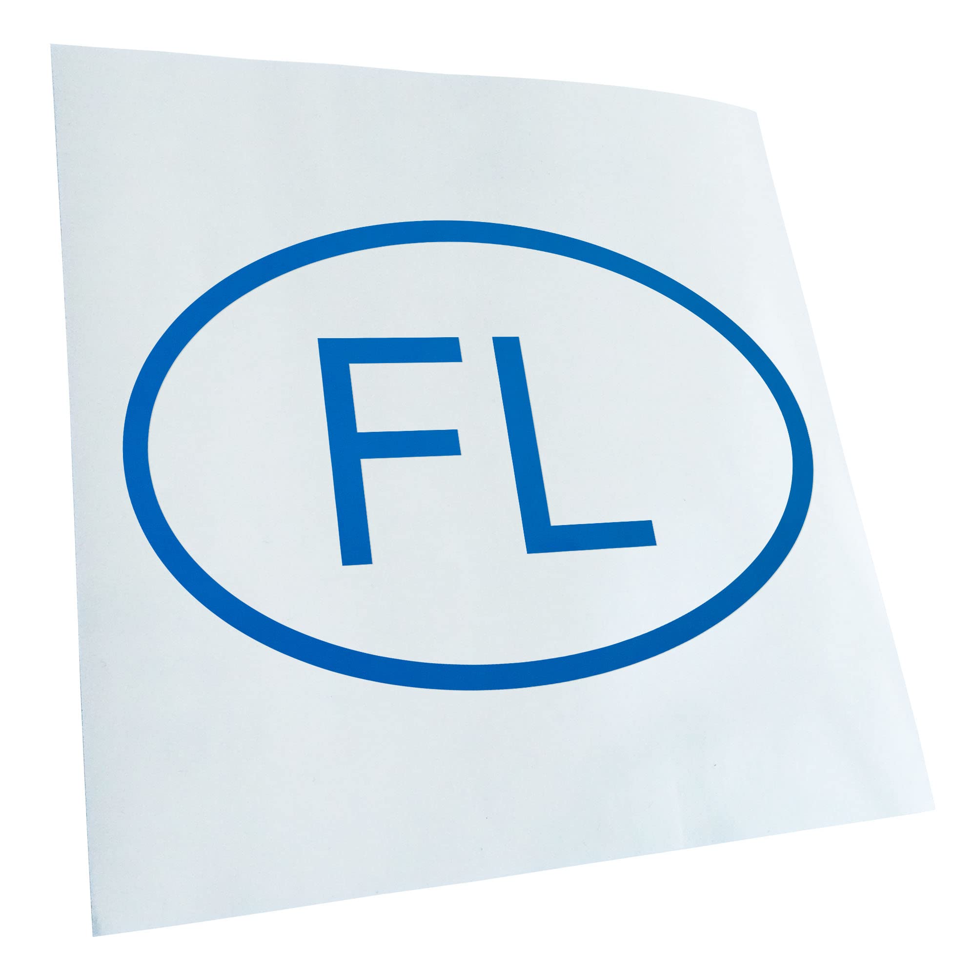 Kiwistar - Car Sticker - Blue - 30 x 20 cm Liechtenstein FL Sticker for Car, Laptop, Bicycle, Truck, Motorcycle, Multicoloured JDM Decal Racing